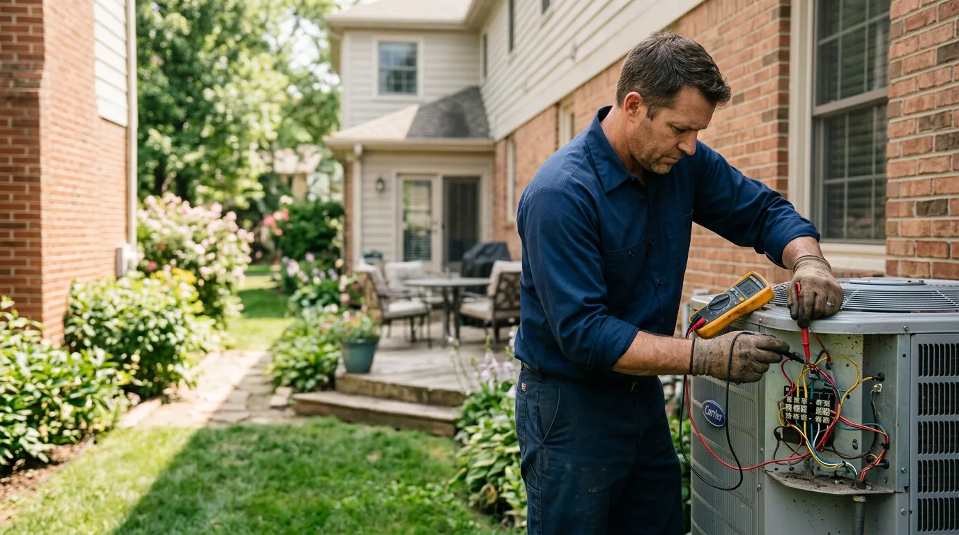 HVAC technician working near Louisville, TN